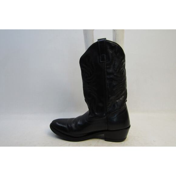 Cody James Mens Size 9 EE Black Leather Cowboy Western Boots main image 4
